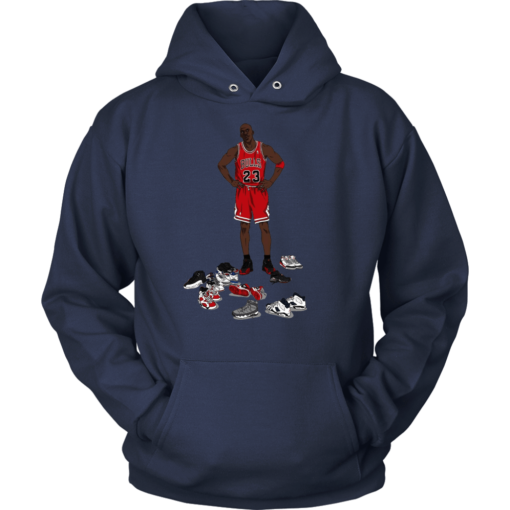 Unisex Hoodie / Navy / S Jordans Shoe Hoodie