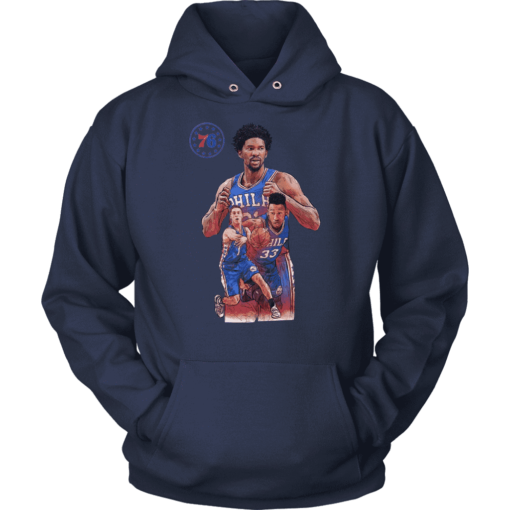 Unisex Hoodie / Navy / S The 76ers Squad Hoodie