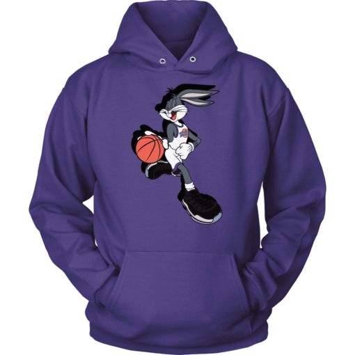 Unisex Hoodie / Purple / S Bugs Bunny Spacejam Hoodie