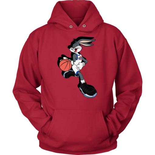 Unisex Hoodie / Red / S Bugs Bunny Spacejam Hoodie