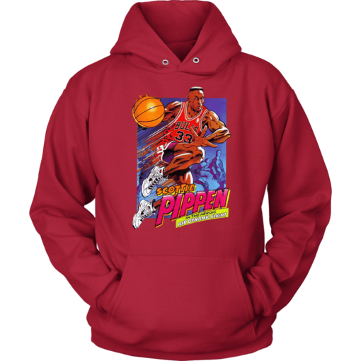 Unisex Hoodie / Red / S Pippen 90's Cartoon Hoodie