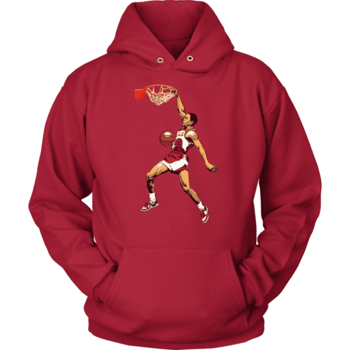 Unisex Hoodie / Red / S Spud Webb Slamdunk Hoodie