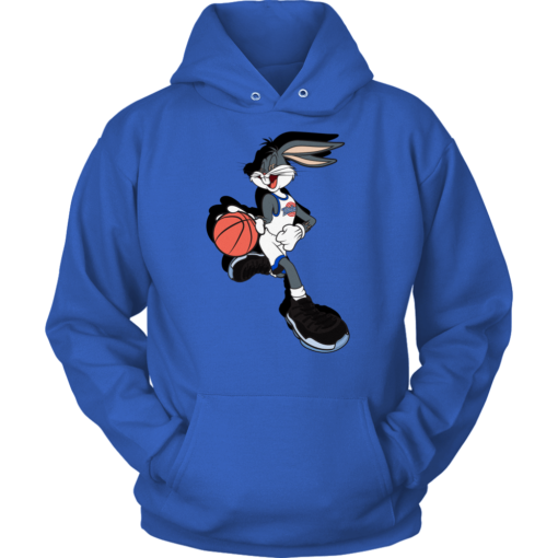 Unisex Hoodie / Royal Blue / S Bugs Bunny Spacejam Hoodie