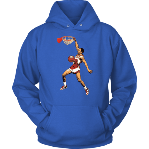 Unisex Hoodie / Royal Blue / S Spud Webb Slamdunk Hoodie